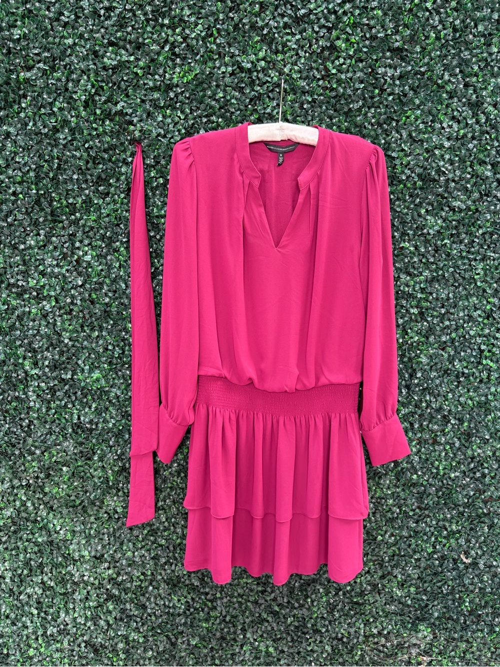 White house/Black Market fuchsia/cranberry dress in size medium. Worn once.